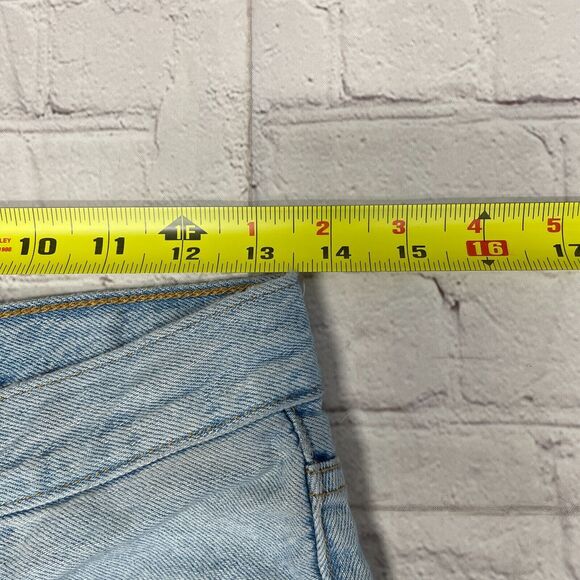 Levi's Women Ribcage Straight Ankle Jeans Size 27 Blue Denim B338 -17 - Picture 4 of 16